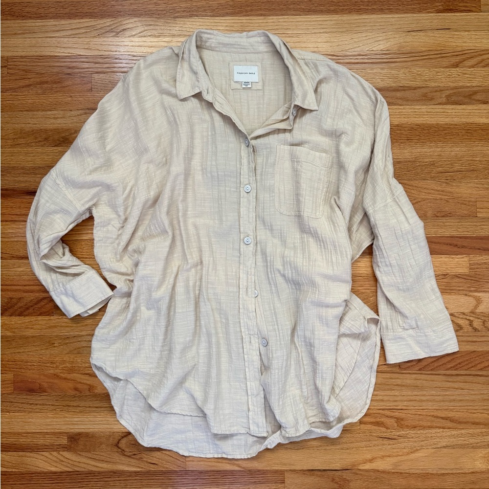 NWOT ✨“Go Big” Button Up Shirt (American Eagle)